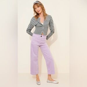 Anthropologie Maeve Corduroy Crop Wide Colette Pants, Tall, size 30 / 12 NWT